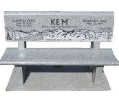 Custom stone benches for memorials