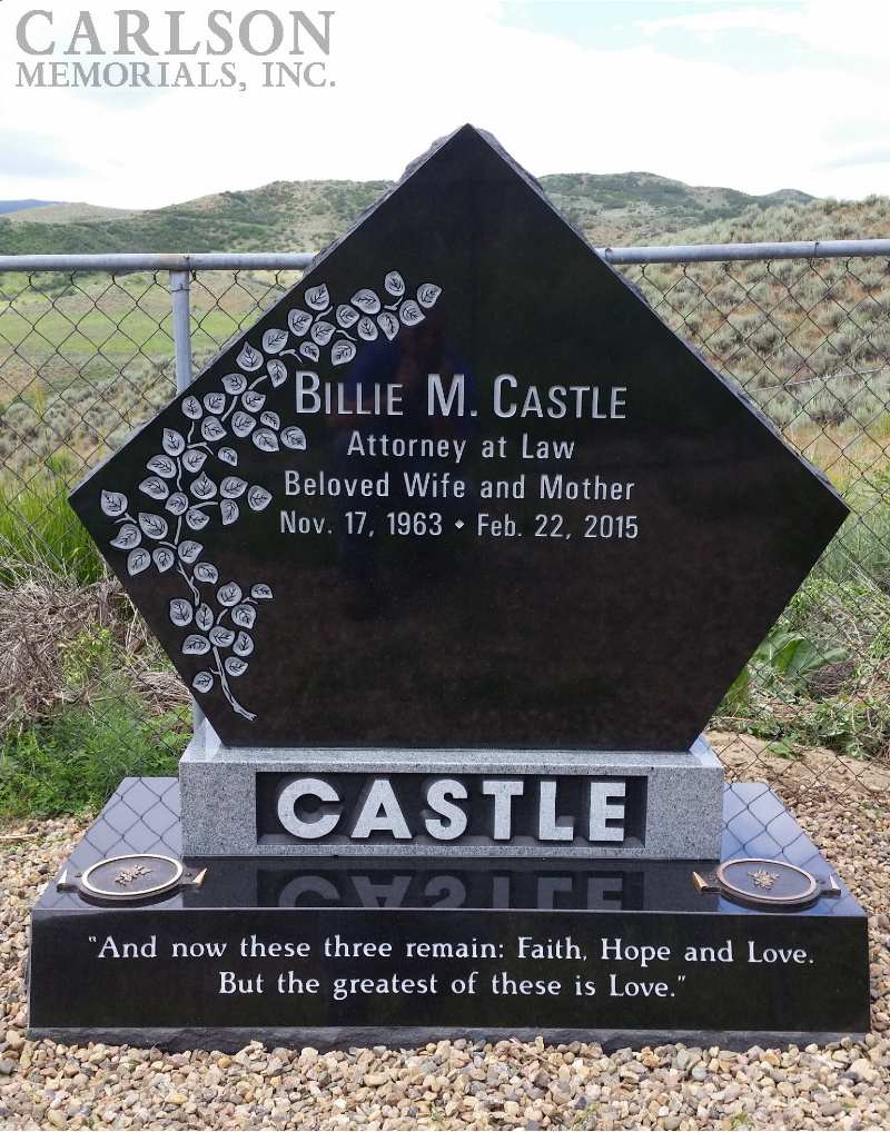 Memorials in Lake City for the Castle family