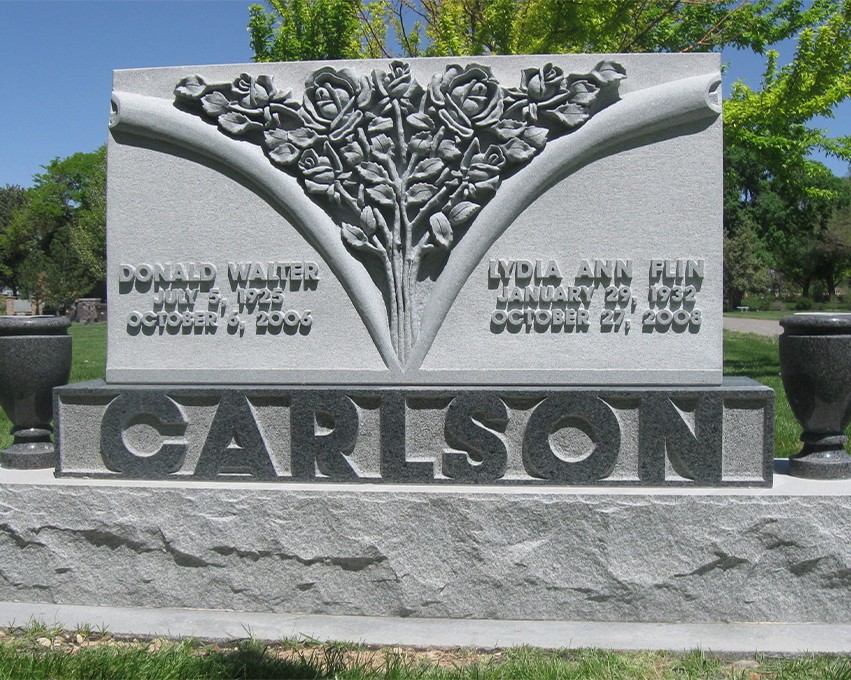 carlson custom memorial stone