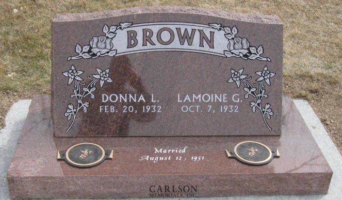 Brown Cremation stone